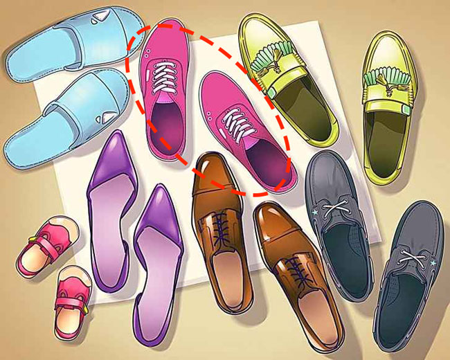 جواب معمای تصویری اشتباه عکس  . عکس چند جفت کقش رنگی رنگی 