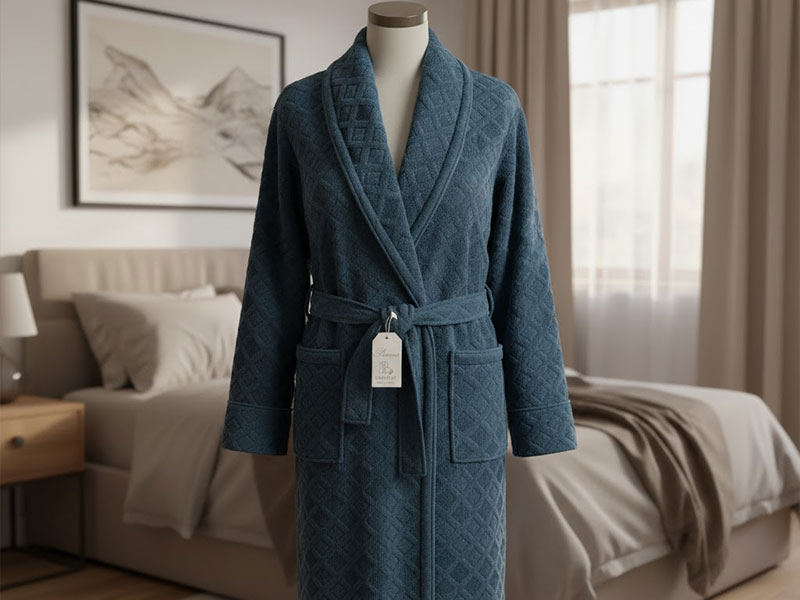 عکس حوله تن پوش مردانه رنگ طوسی سیر